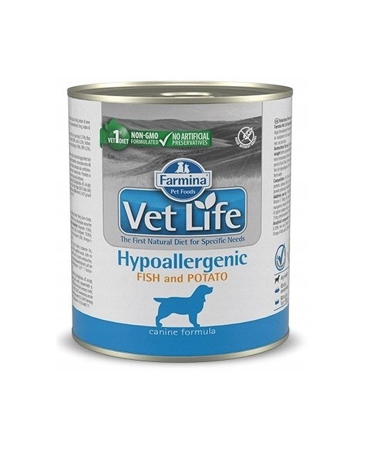 Farmina Dog Vet Life Hypoallergenic Fish & Potato Puszka 300 g