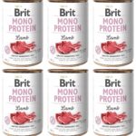 Brit Mono Protein Lamb Jagnięcina Puszka 6 x 400 g