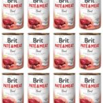 Brit Pate&Meat Dog Beef Wołowina 12 x 400 g