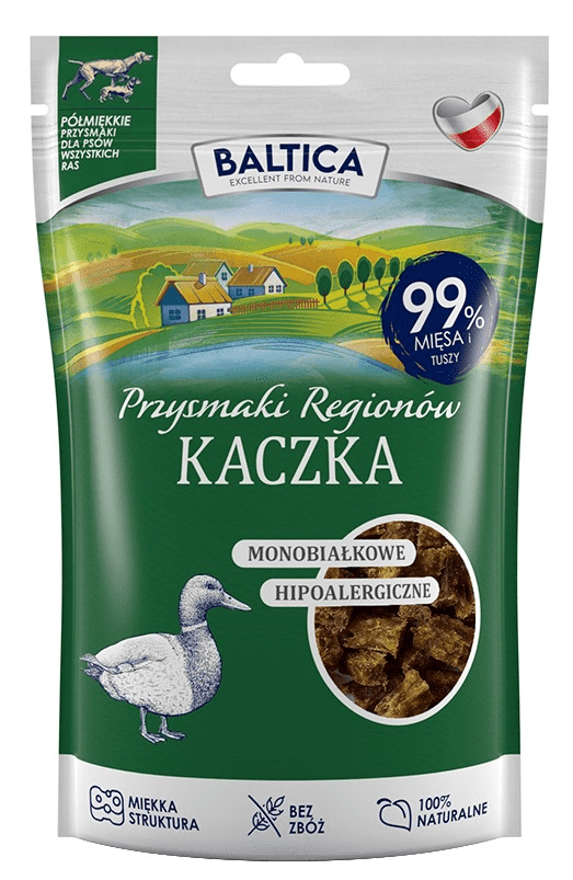 Baltica Półmiękkie Przysmaki Dla Psa Kaczka 80g