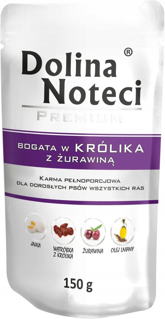 Dolina Noteci Królik z żurawiną saszetka 150 g detal