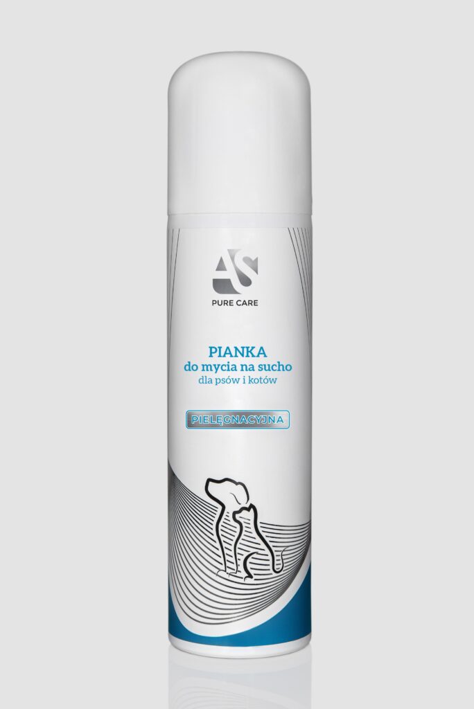 AS PURE CARE PIANKA Do mycia na sucho pies/kot 150 ml.