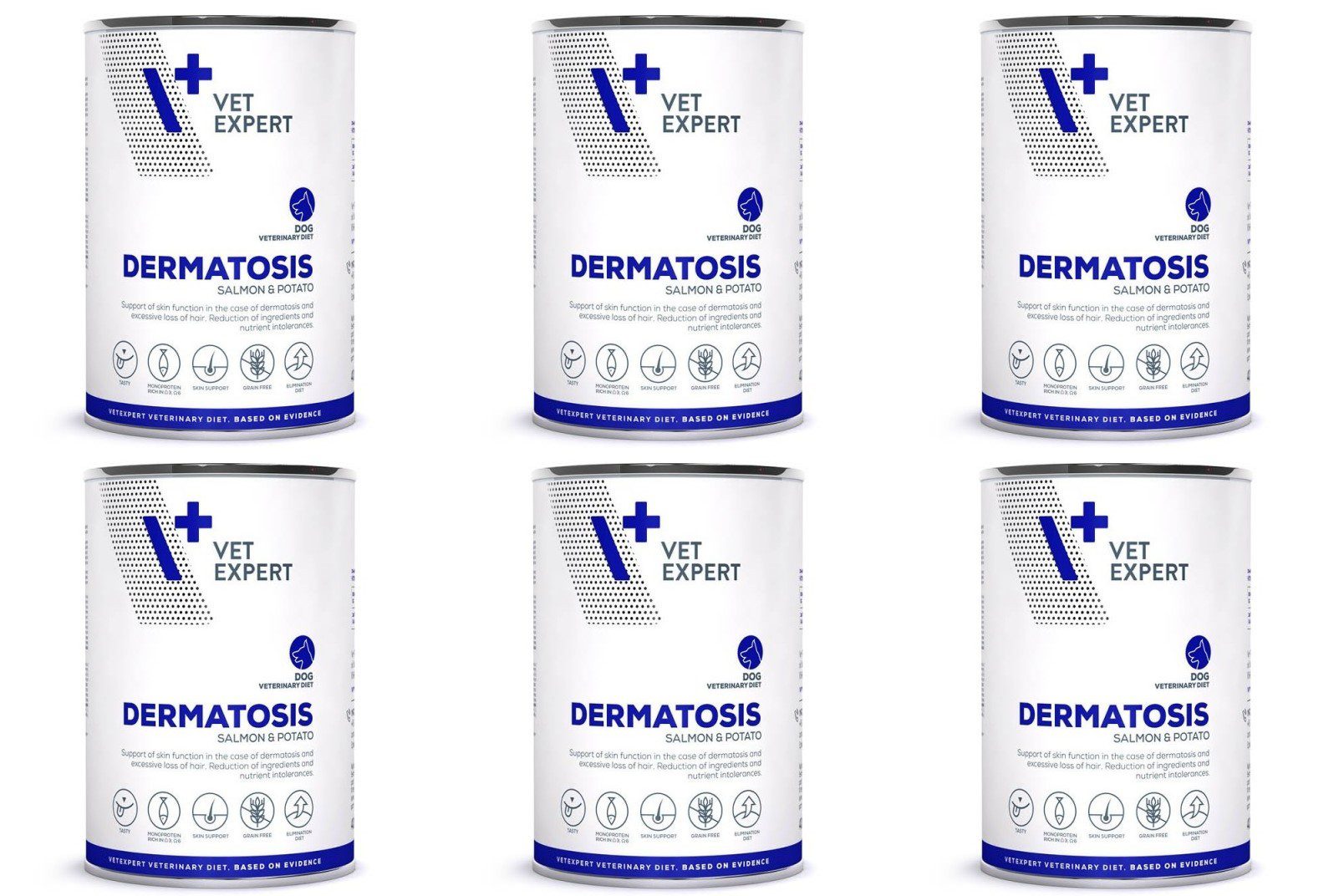 4t VetExpert Dermatosis Salmon&Potato 6 x 400g