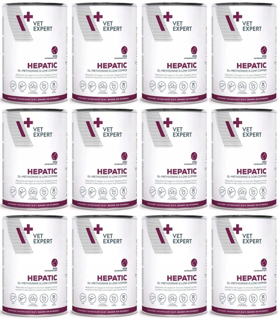 4T VetExpert Dog Hepatic puszki 12 x 400 g