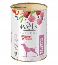 4Vets Natural Dog Diabetes Obesity 12 x 400 g
