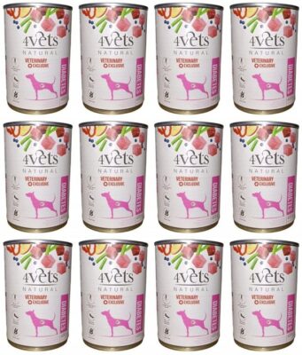 4Vets Natural Dog Diabetes Obesity 12 x 400 g