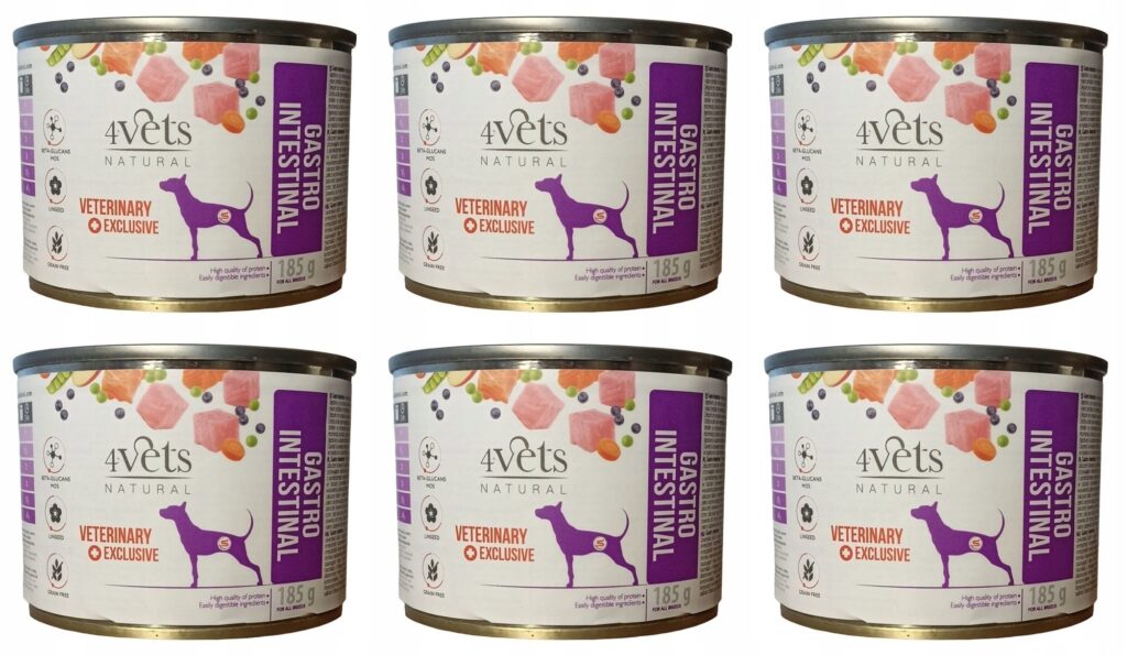 4Vets Natural Dog Gastro Intestinal 6 x 185 g