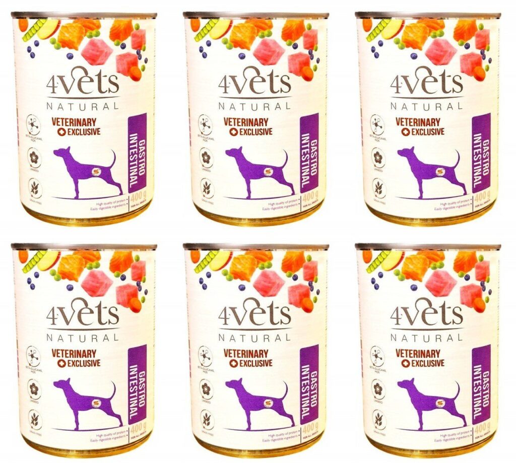 4Vets Natural Dog Gastro Intestinal 6 x 400 g