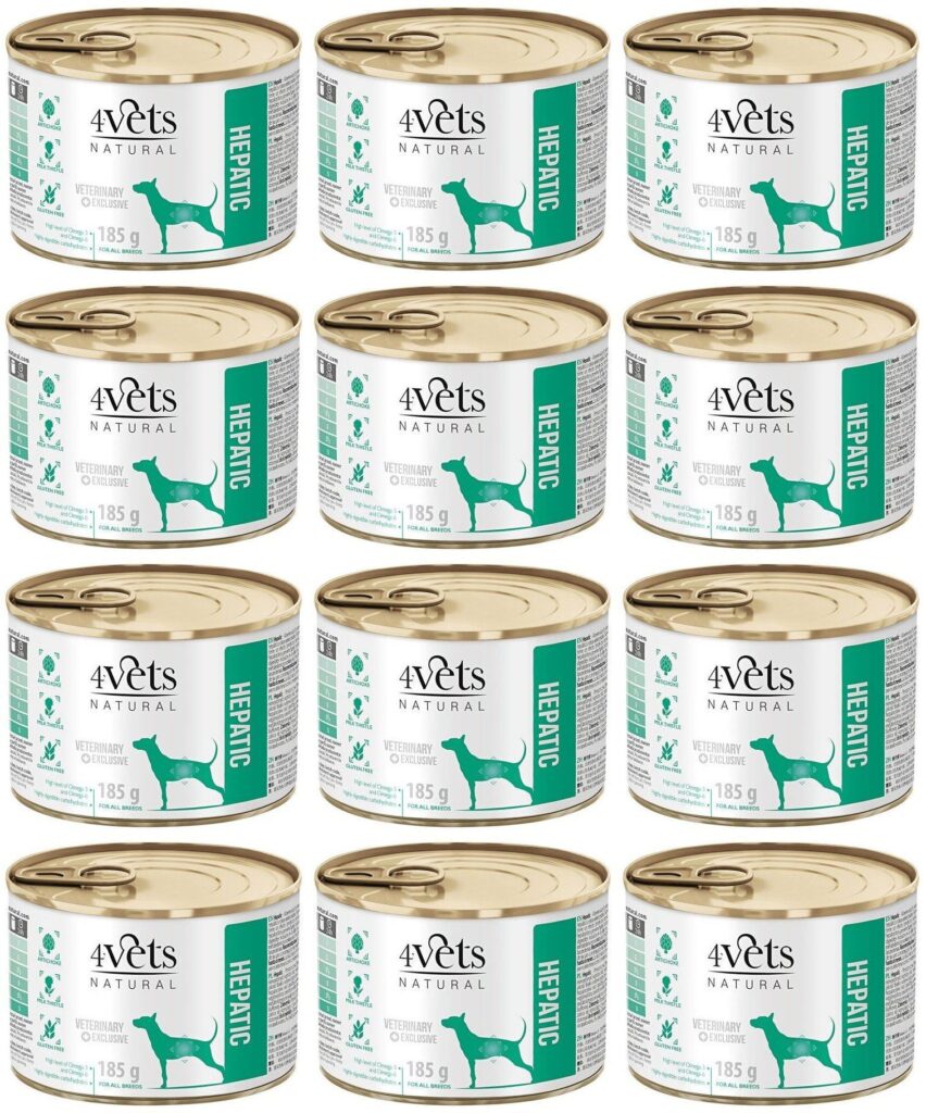 4Vets Natural Dog Hepatic 12 x 185 g