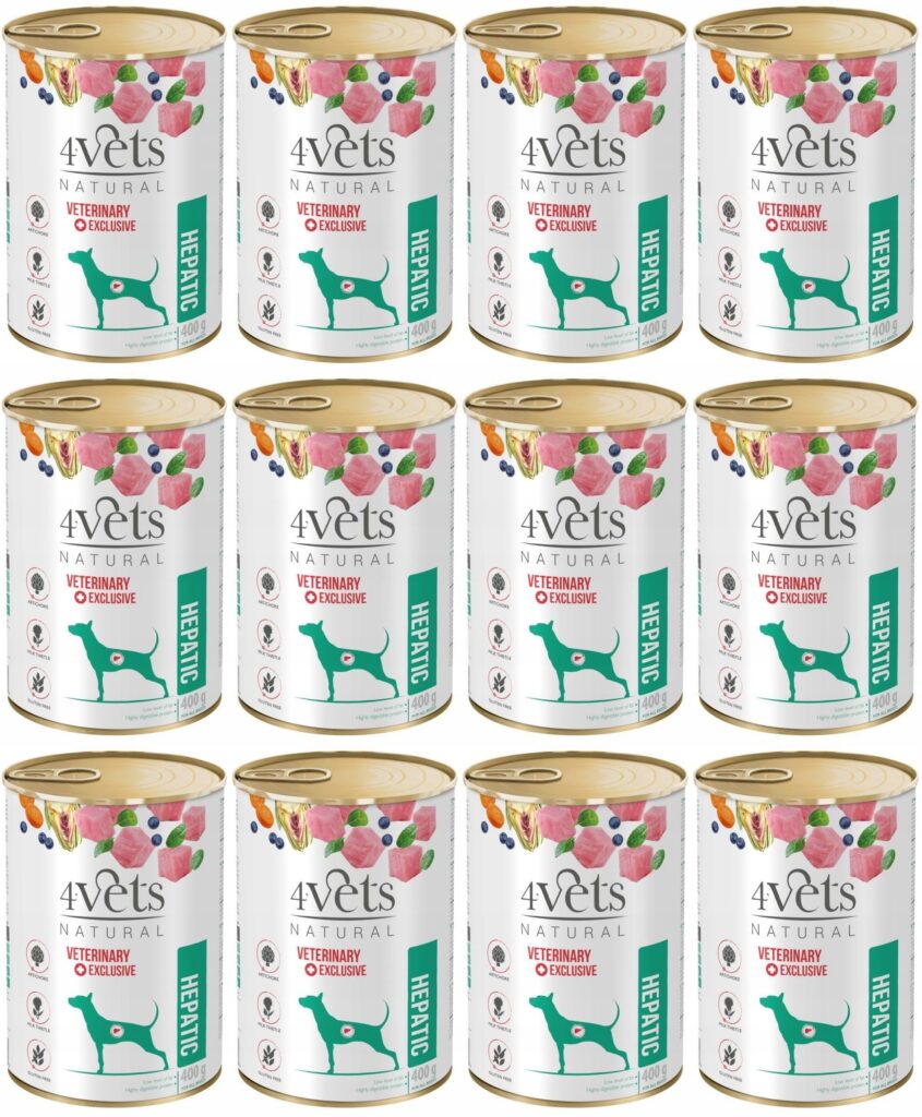 4Vets Natural Dog Hepatic 12 x 400 g