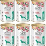 4Vets Natural Dog Hepatic 6 x 400 g mokra dieta wątrobowa dla psów Indyk