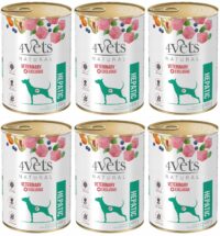 4Vets Natural Dog Hepatic 6 x 400 g mokra dieta wątrobowa dla psów Indyk