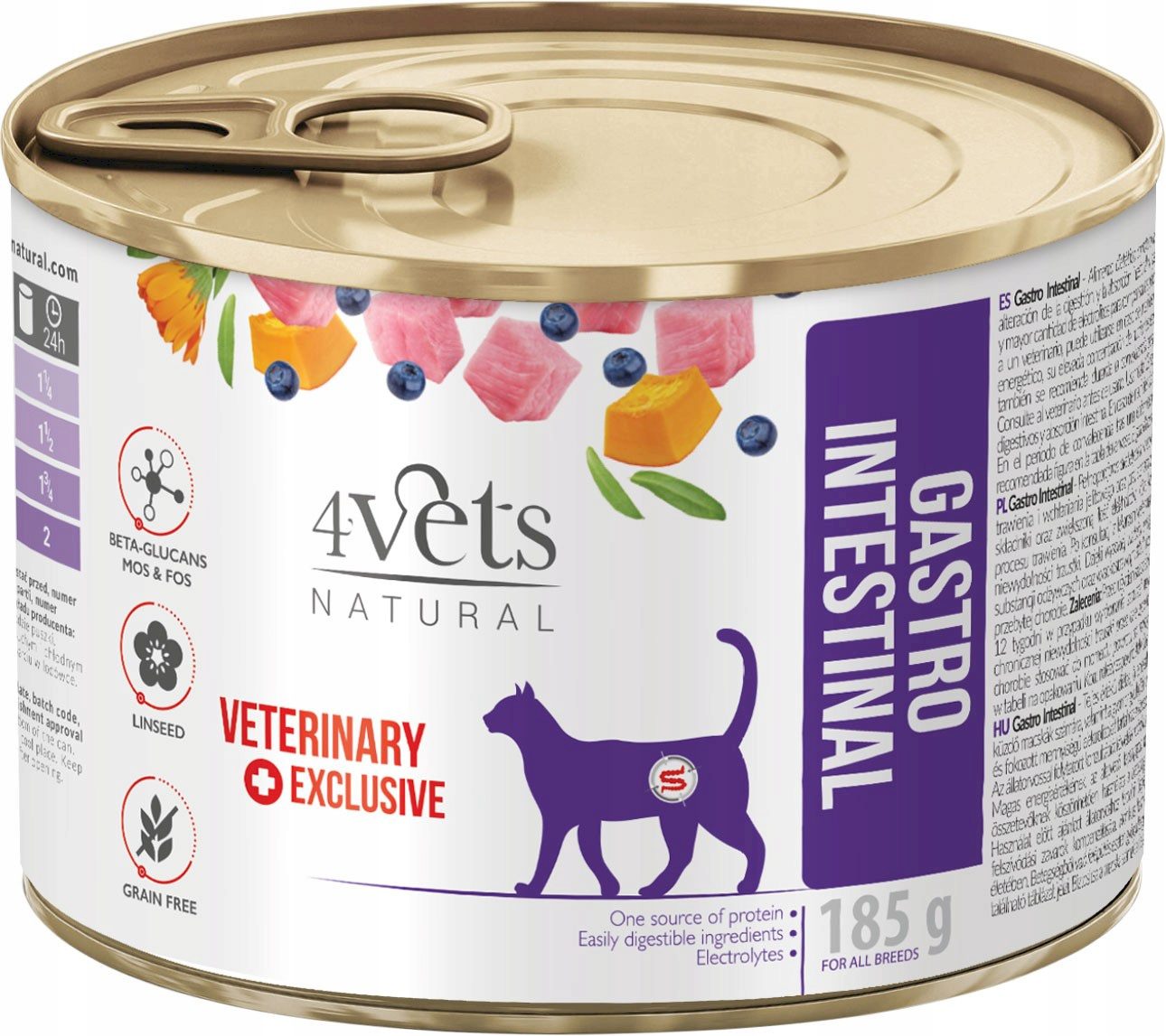 4Vets Natural Gastro Intestinal 185 g Cat