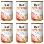Brit Pate&Meat Turkey Indyk 6 x 400 g