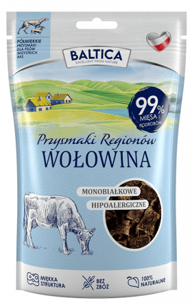 Baltica Półmiękkie Przysmaki Dla Psa Wołowina 80g
