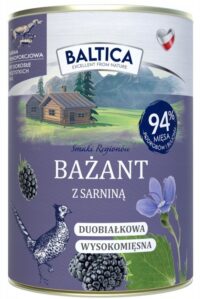 Baltica Bażant z Sarniną 400 g – Karma Mokra pies dorosły