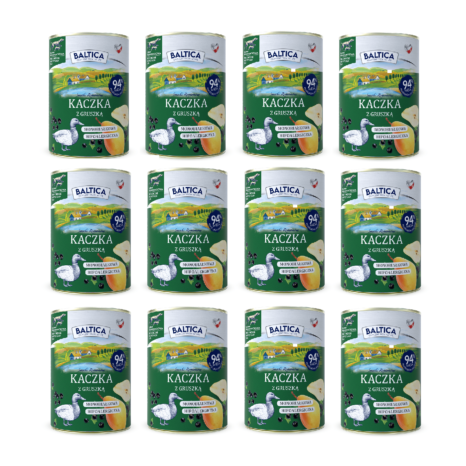 Baltica Kaczka z Gruszką Karma Mokra 12x400 g