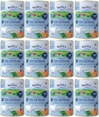 Baltica Szczeniak Jagnięcina z Cielęciną Karma Mokra 12×400 g