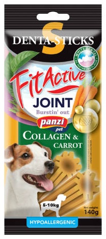 Fit Active Denta-Stick Joints Collagen & Carrot 140g Przysmak dentystyczny wspomaga stawy i układ ruchu