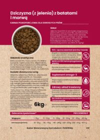Ecomida Hypoallergenic Bez zbóż Jeleń, Łosoś 6 kg Karma sucha pies dorosły