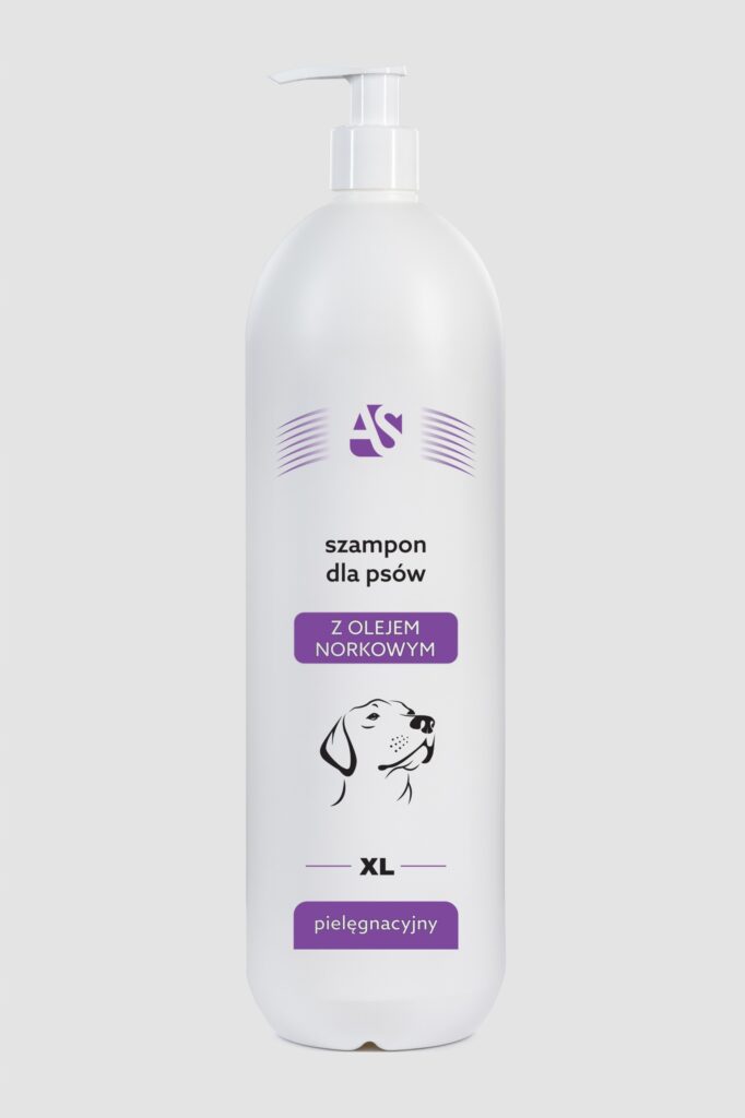 AS PROFESSIONAL Szampon dla Psów Regeneracja z OLEJEM NORKOWYM 1000 ml