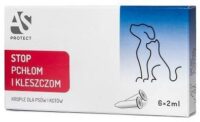 AS Protect Krople 6 × 2 ml + Spray 200 ml na pchły i kleszcze, Ziołowe