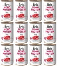 Brit Mono Protein Beef Wołowina Puszka 12 x 400 g