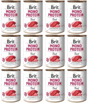 Brit Mono Protein Beef Wołowina Puszka 12 x 400 g