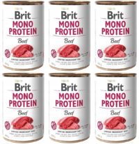 Brit Mono Protein Beef Wołowina Puszka 6 x 400 g