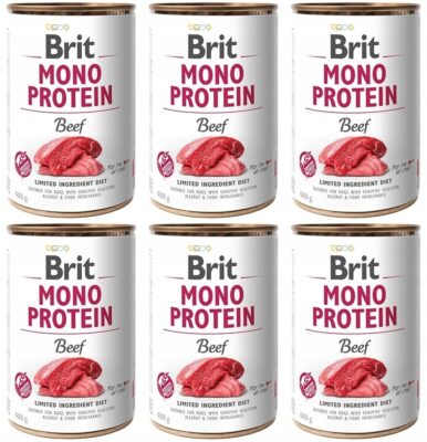 Brit Mono Protein Beef Wołowina Puszka 6 x 400 g