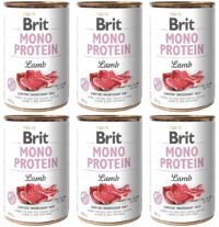 Brit Mono Protein Lamb Jagnięcina Puszka 6 x 400 g