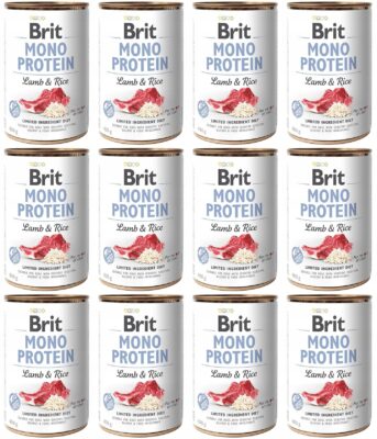 Brit Mono Protein Lamb & Rice Puszka 12 x 400g