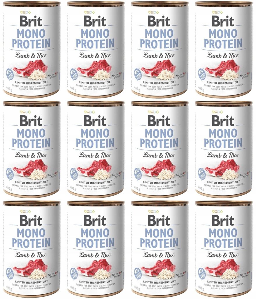 Brit Mono Protein Lamb & Rice Puszka 12 x 400g