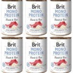 Brit Mono Protein Lamb & Rice Puszka 6 x 400g