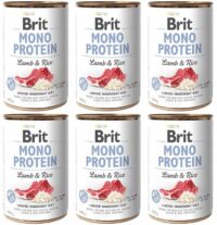 Brit Mono Protein Lamb & Rice Puszka 6 x 400g