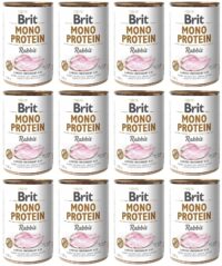 Brit Mono Protein Rabbit Królik 12 x 400 g