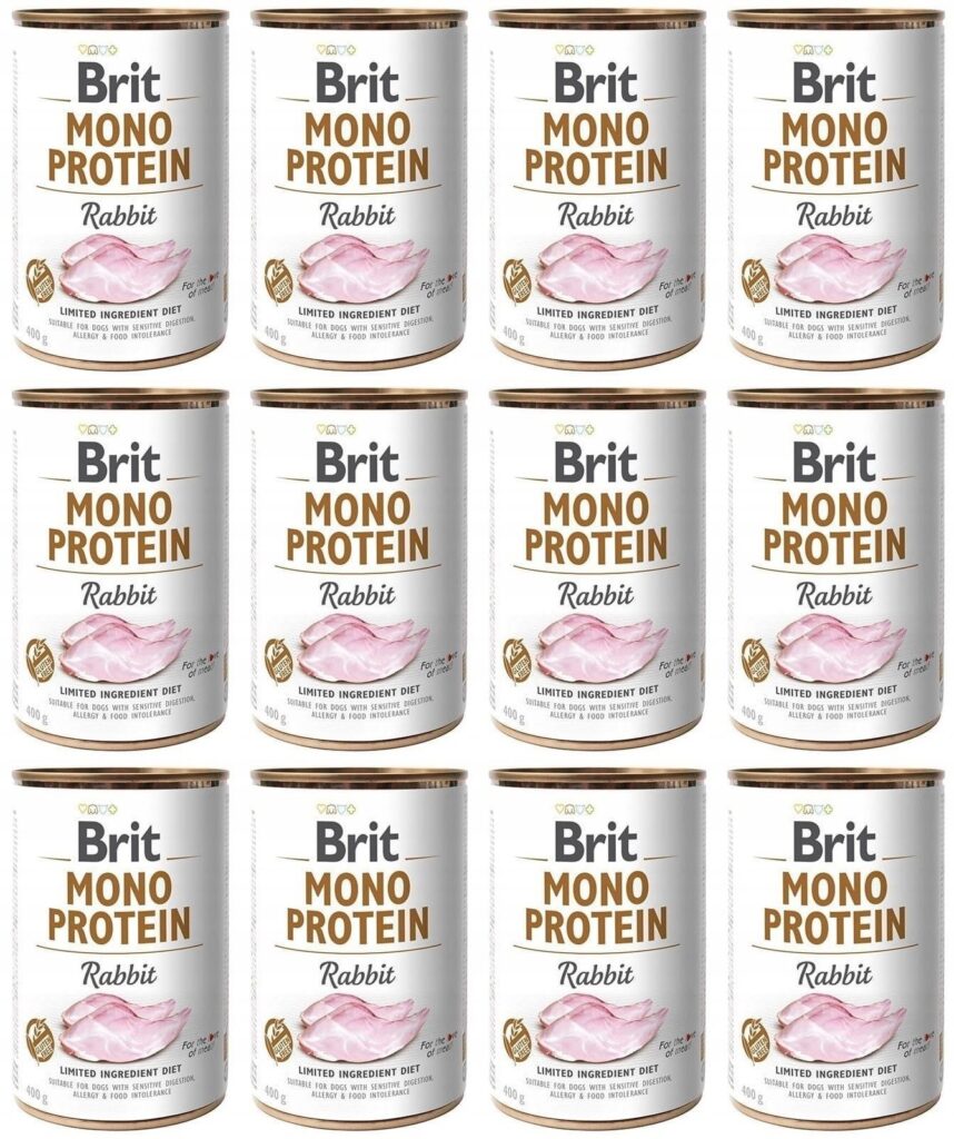 Brit Mono Protein Rabbit Królik 12 x 400 g