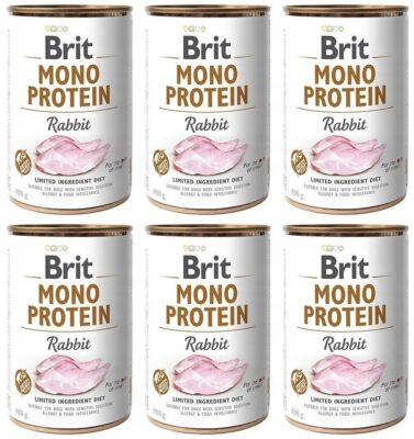 Brit Mono Protein Rabbit Królik 6 x 400 g