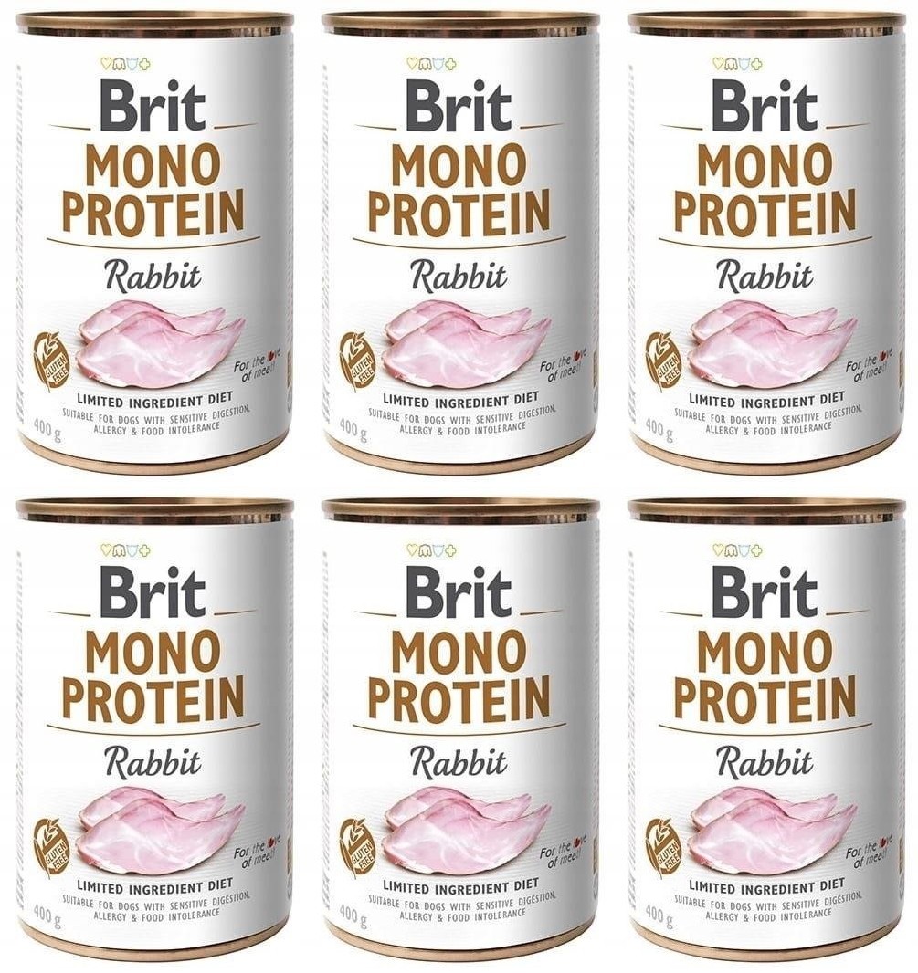 Brit Mono Protein Rabbit Królik 6 x 400 g
