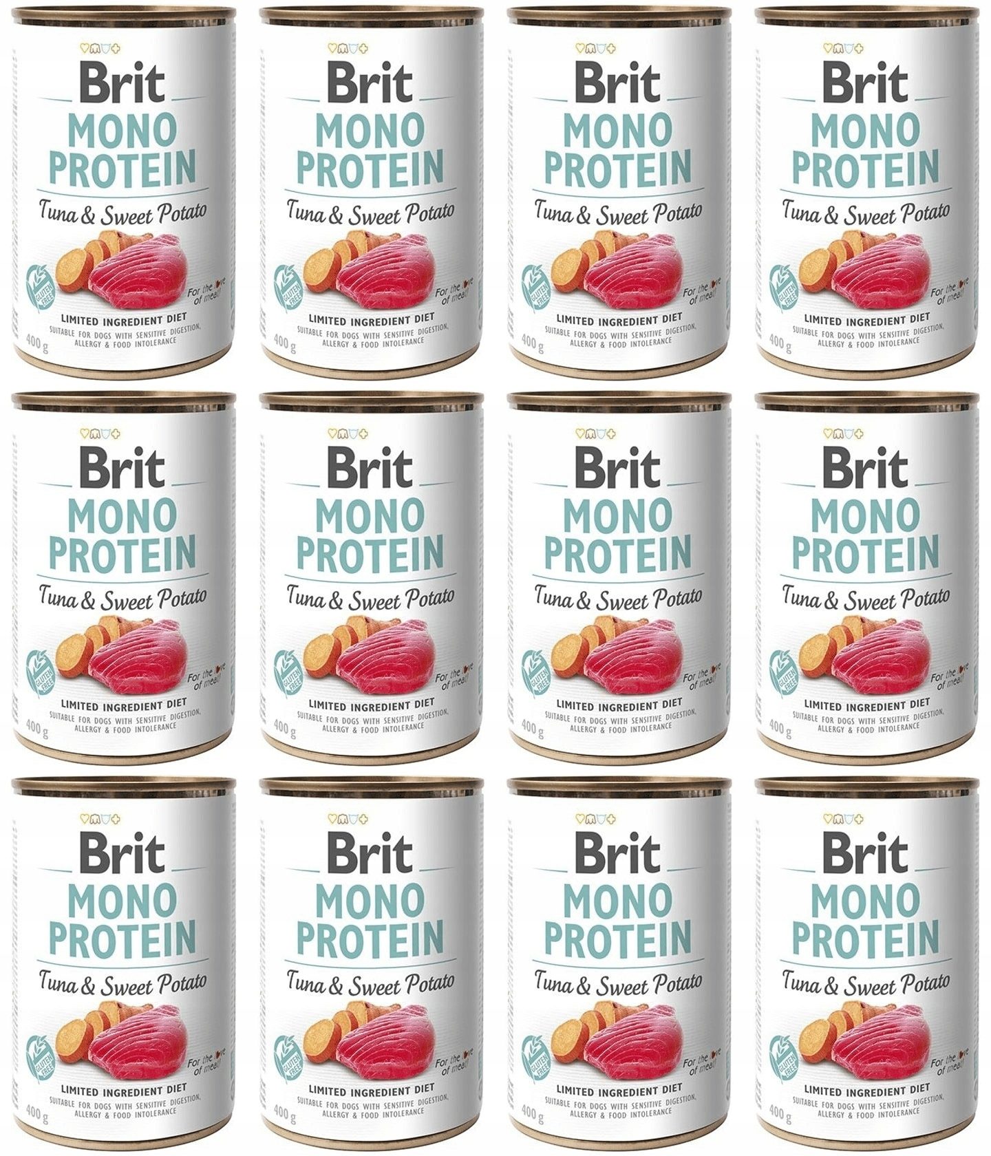 Brit Mono Protein Tuna & Sweet Potato 12x400 g