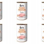 Brit Mono Protein Turkey Indyk Puszka 6 x 400 g
