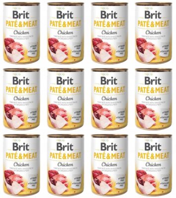 Brit Pate & Meat Dog Chicken Kurczak 12 x 400 g