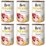 Brit Pate & Meat Dog Chicken Kurczak 6 x 400 g