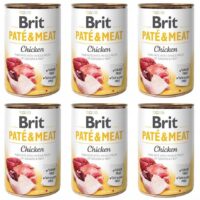Brit Pate & Meat Dog Chicken Kurczak 6 x 400 g