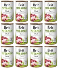 Brit Pate & Meat Duck Kaczka puszki 12 x 400 g mokra karma dla psów