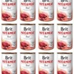 Brit Pate&Meat Dog Beef Wołowina 12 x 400 g