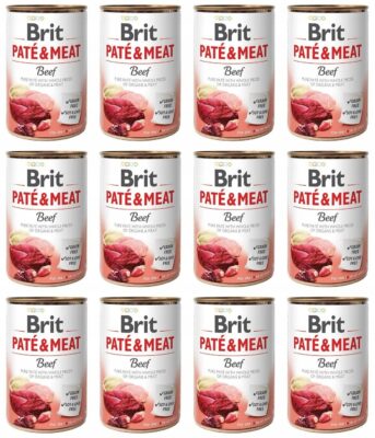 Brit Pate&Meat Dog Beef Wołowina 12 x 400 g