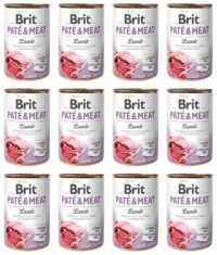 Brit Pate&Meat Dog Lamb Jagnięcina 12 x 400 g