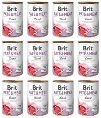 Brit Pate&Meat Dog Lamb Jagnięcina 12 x 400 g