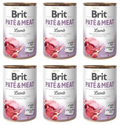 Brit Pate&Meat Dog Lamb Jagnięcina 6 x 400 g